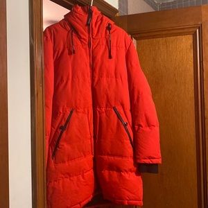 Ladies ski jacket warm with hood